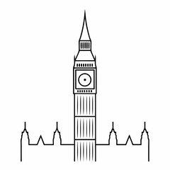 Big Ben London Landmark Vector