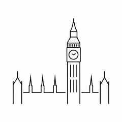 Big Ben London Landmark Vector