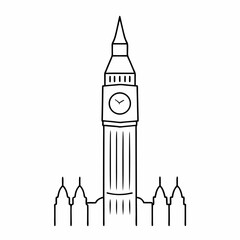 Big Ben London Landmark Vector