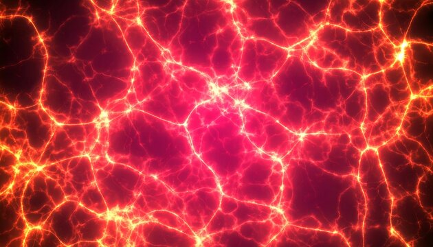 Abstract fiery network - Powered by Adobe