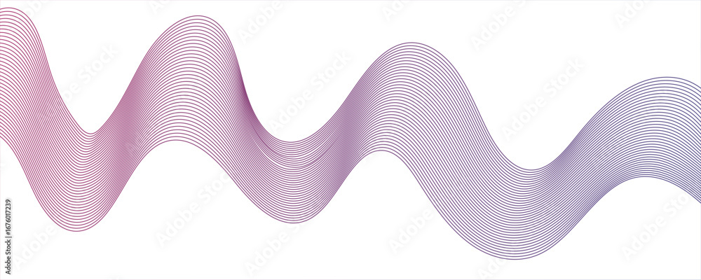 Poster abstract porple white smooth element swoosh speed wave modern stream background. wave with lines cre