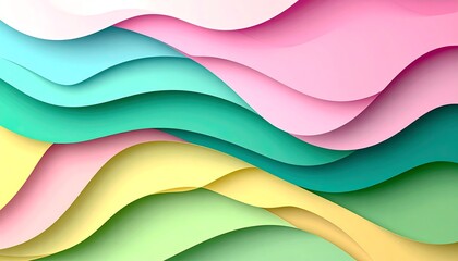 Abstract wavy layered colors (3)