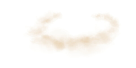 Transparent Gold fog or smoke. Gold smoke cloud effect. Vapor, magic haze.