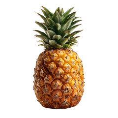 Fototapeta premium Ripe Pineapple Isolated on Black Background