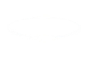 Minimalist white abstract mask or face symbol on a transparent background