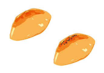 スイートポテトのイラスト　セット