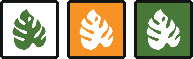 Flower Box Frame Vector Set with Bright Colorful Abstract Floral Designs, Minimal Botanical Illustrations, and Geometric Decorative Patterns for Creative Projects