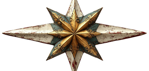 golden christmas star