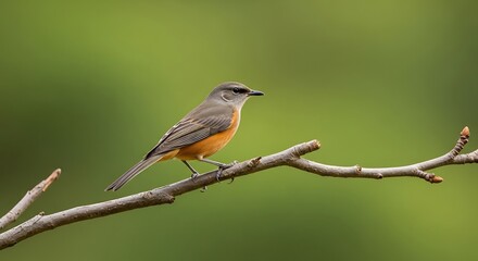 Small bird perched on a branch in nature.