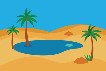 Obraz premium tropical beach with palm trees