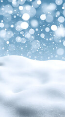 Fototapeta premium Winter Snow Background Illustration