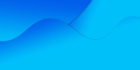 Abstract illustration background of curved waves in a blue gradient.