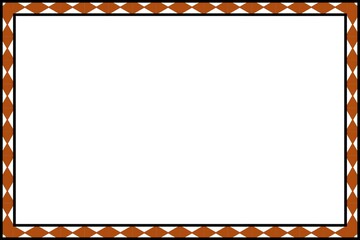 Unique Sharp Red and Black Frame, Photo Frame, Border Frame with White Background, Amaizing Style Frame