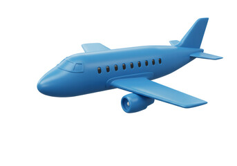 Fototapeta premium 青い航空機の透明な背景にスタイリッシュなシルエット 高度な航空テクノロジーを示しています