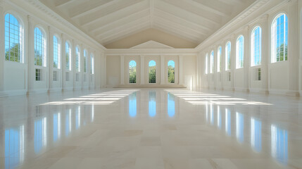 Obraz premium Bright Hallway, Architectural Illustration