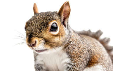 Fototapeta premium Squirrel isolated on white background, png