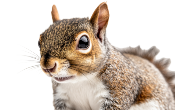 Squirrel isolated on white background, png