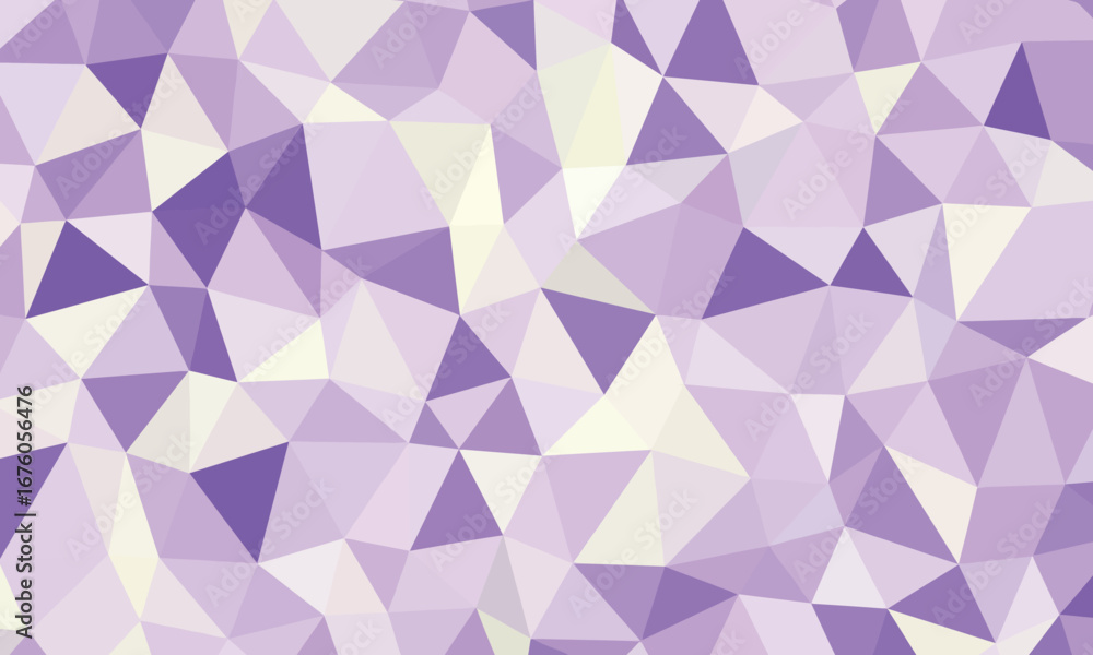 Aufkleber abstract geometric polygonal pattern with a soft gradient of lavender and cream colors