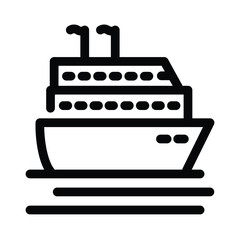 Obraz premium Ship icon design template