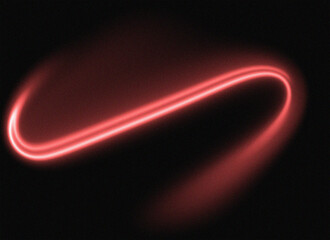 Abstract Red Light Trail on Black