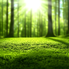 Lush Green Forest Background Image
