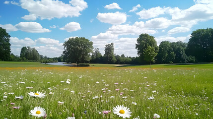 Summer Meadow Landscape Photo