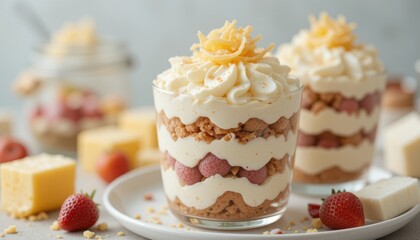 Boiled Eggs and Creamy Layers at Home Kitchen Event