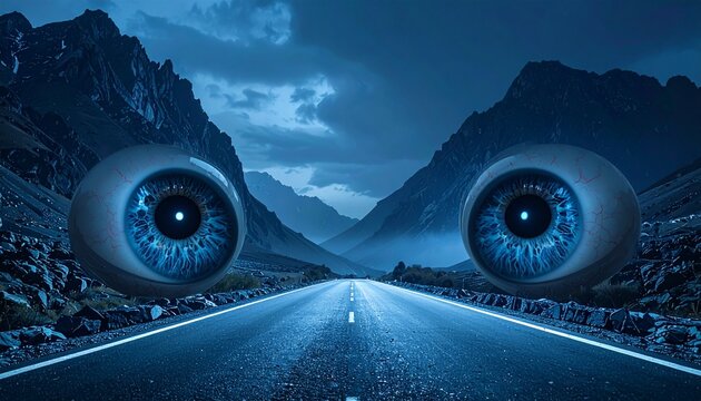 Halloweenmonster Augen