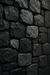 Obraz premium Close-up of Textured Stone Wall