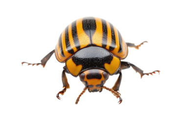Colorado Potato Beetle isolated on white background, png