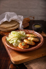 Tortitas de Carne, Meat pancakes. Popular recipe in Mexico and Latin America, Tortitas are similar...
