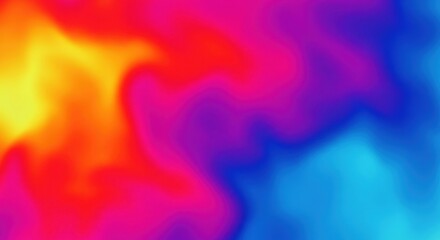 Vibrant and colorful fluid mesh gradient background with a smooth, blurry abstract wave pattern.