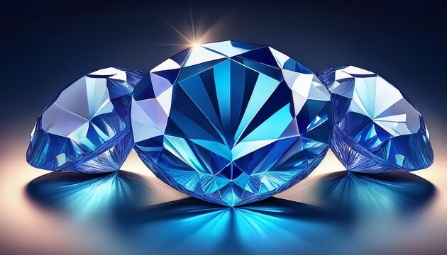 blue diamon beautiful dimond gem isolate background