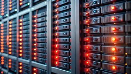 High-Performance Data Center Server Racks and Network Infrastructure