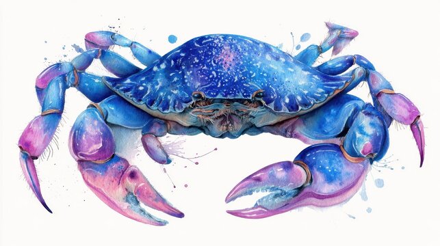Astrological Cancer Traits Visualized in Watercolor Art