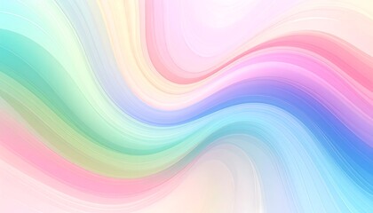 Abstract flowing pastel waves