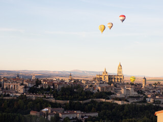 Vistas de Segovia desde el Parador, Castilla y Le&oacute;n, Espa&ntilde;a