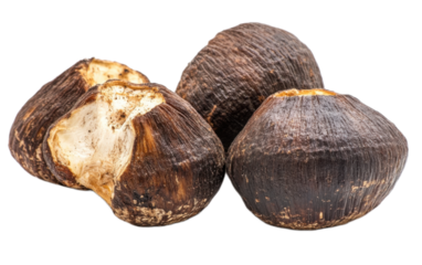 Chebulic myrobalans isolated on white background, png