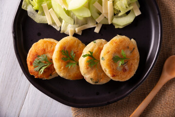 Potato cakes, a very popular homemade dish in many countries, in traditional Mexican cuisine they are known as 