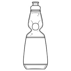 ramune illustration hand drawn outline vector