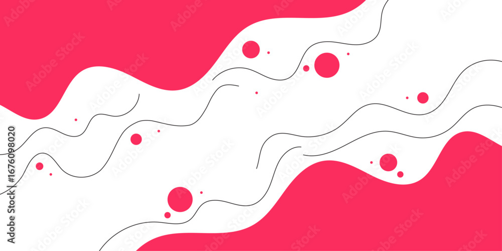 Aufkleber minimal geometric background. orange elements with fluid gradient. dynamic shapes composition. simpl