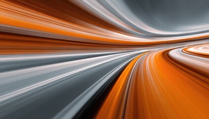 Fototapeta premium Abstract speed lines, orange and gray, swirling