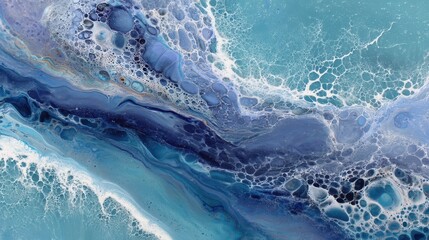 Fototapeta premium Flowing Water Energy Artwork Inspired by Cancer and Nature's Beauty