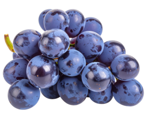 Untitled design - Ripe, juicy purple grape cluster isolated on white background  (3)