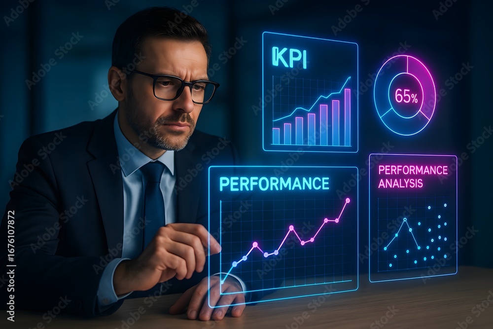 Poster kpi dashboard and performance analysis