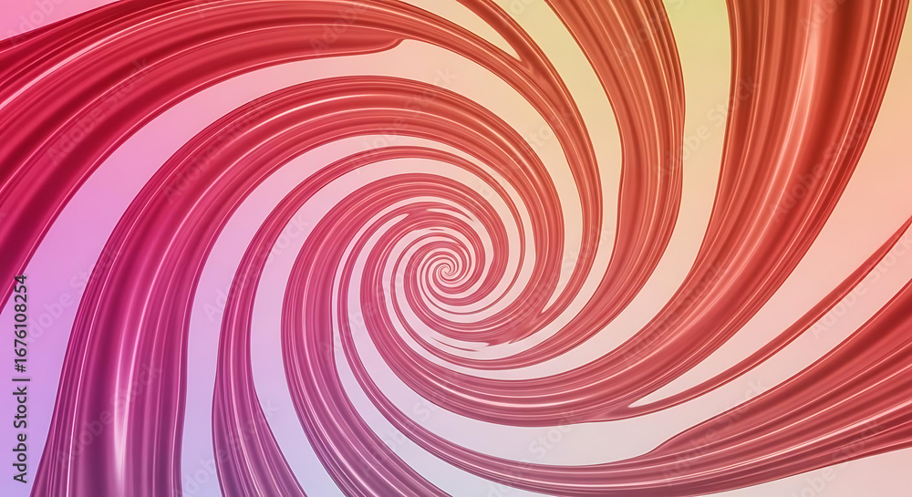 Fototapete abstract swirl pattern with red and pink hues creating a hypnotic spiral effect design element ai ge