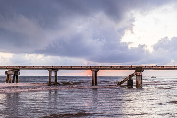 Obraz premium pier on the beach