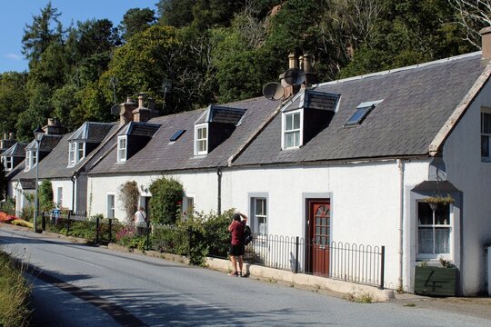Cottages, Bridge Street, Rosemarkie, Ross and Cromarty.