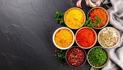 Aromatic Spices and Herbs Collection Vibrant Colors and Flavors