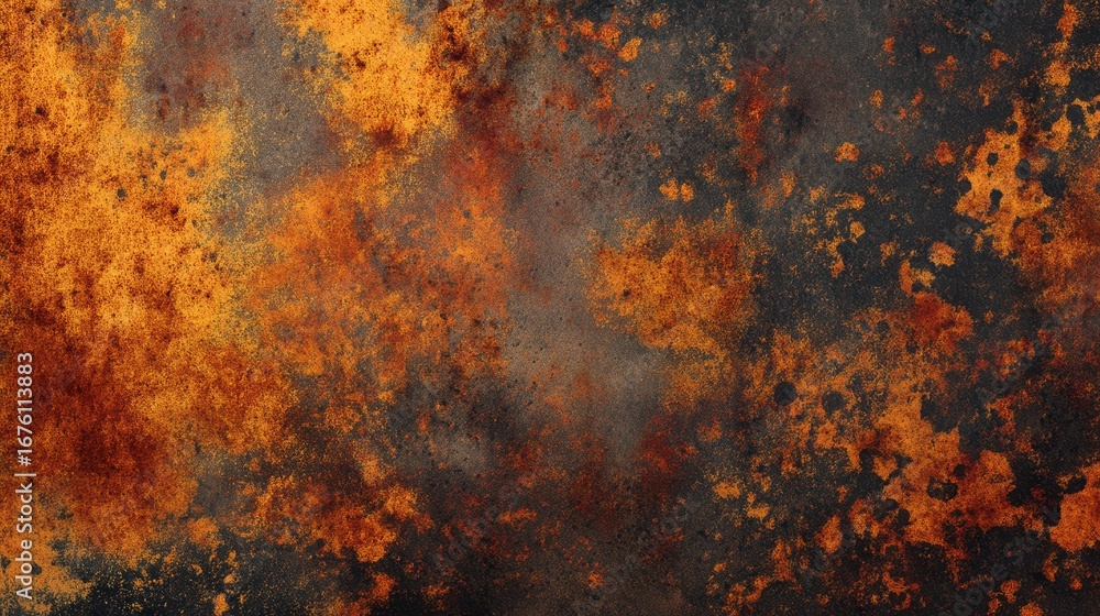 Poster rusty metal sheet texture with colorful grunge background patterns